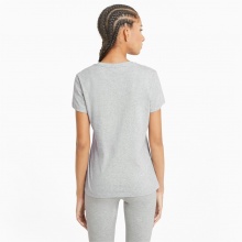 Puma Fitness-Shirt Essentials Logo (100% Cotton) Light Grey Women